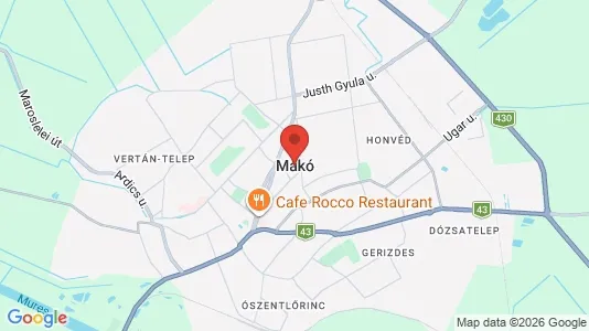 Apartments for rent i Makói - kort over placeringen