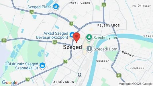 Apartments for rent i Szegedi - kort over placeringen