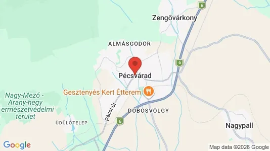 Apartments for rent i Pécsváradi - kort over placeringen