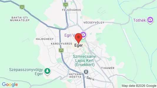 Apartments for rent i Egri - kort over placeringen