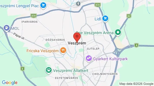 Apartments for rent i Veszprémi - kort over placeringen