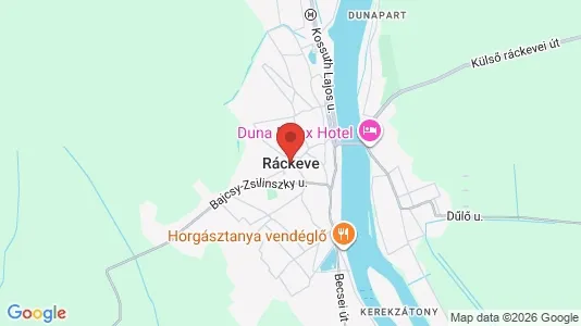 Apartments for rent i Ráckevei - kort over placeringen