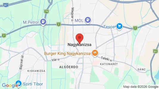 Houses for rent i Nagykanizsai - kort over placeringen