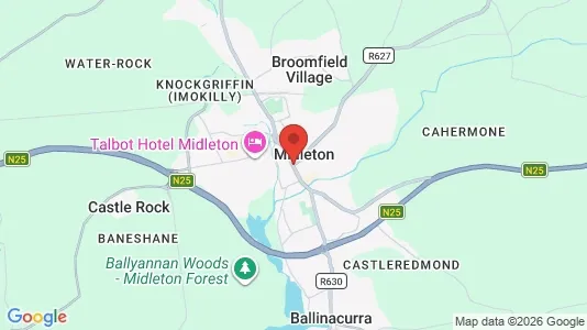 Apartments for rent i Midleton - kort over placeringen