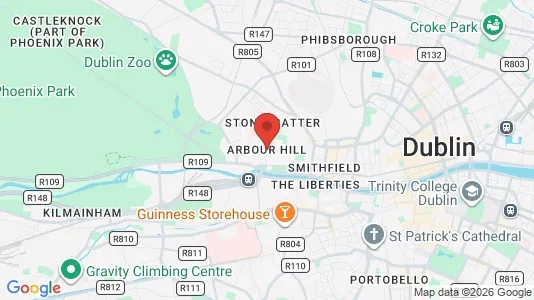 Apartments for rent i Arbour Hill - kort over placeringen