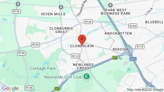 Apartments for rent i Clondalkin - kort over placeringen