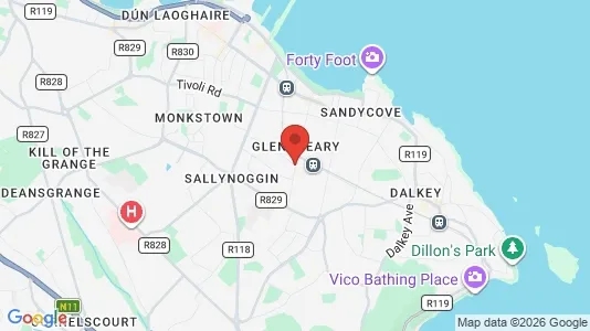 Apartments for rent i Glenageary - kort over placeringen