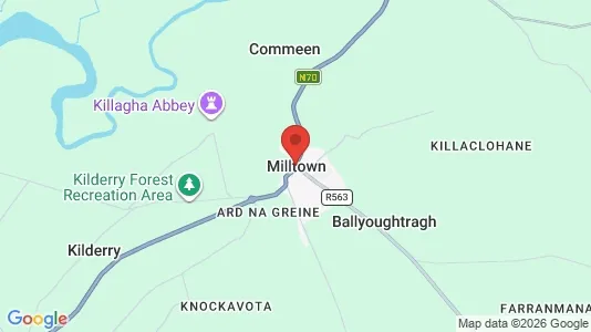 Apartments for rent i Milltown - kort over placeringen