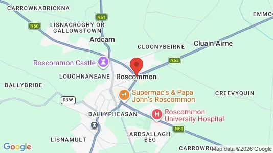 Apartments for rent i Roscommon - kort over placeringen