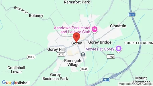 Apartments for rent i Gorey - kort over placeringen