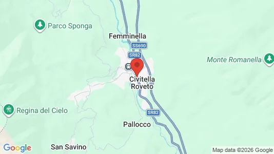 Apartments for rent i Civitella Roveto - kort over placeringen