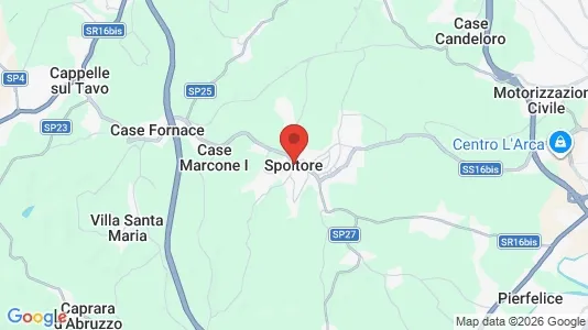 Houses for rent i Spoltore - kort over placeringen