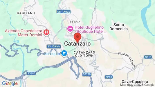 Apartments for rent i Catanzaro - kort over placeringen