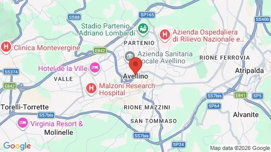 Apartments for rent i Avellino - kort over placeringen