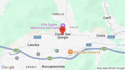 Apartments for rent i Castel San Giorgio - kort over placeringen