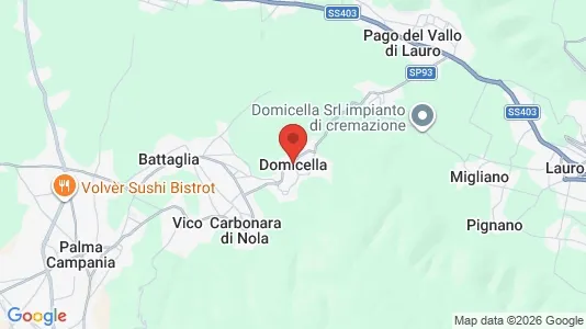 Apartments for rent i Domicella - kort over placeringen