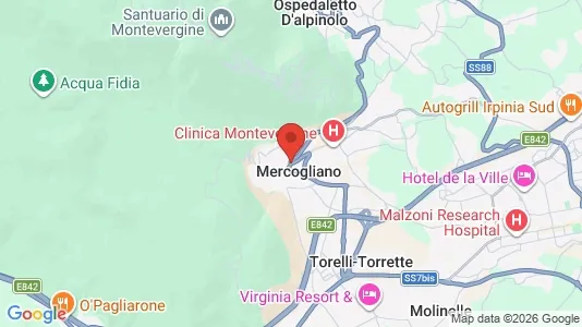 Apartments for rent i Mercogliano - kort over placeringen