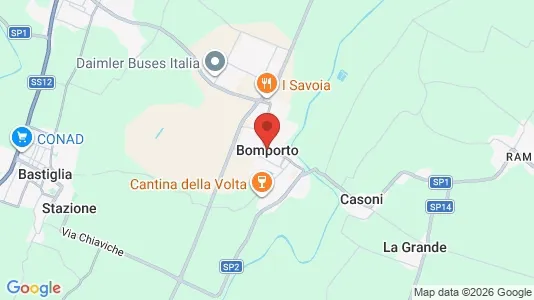 Apartments for rent i Bomporto - kort over placeringen