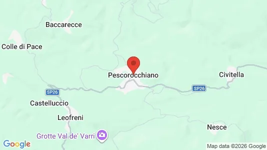 Apartments for rent i Pescorocchiano - kort over placeringen
