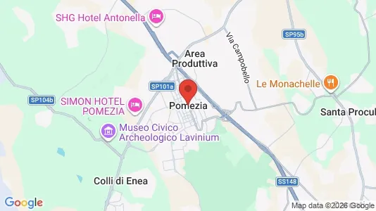 Apartments for rent i Pomezia - kort over placeringen