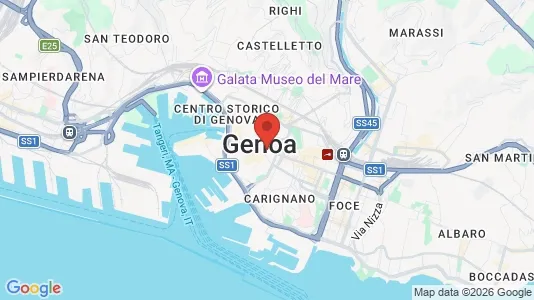 Rooms for rent i Genoa - kort over placeringen