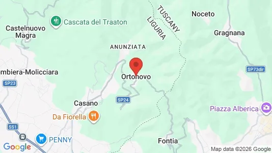 Houses for rent i Ortonovo - kort over placeringen
