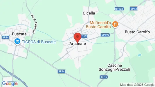 Apartments for rent i Arconate - kort over placeringen