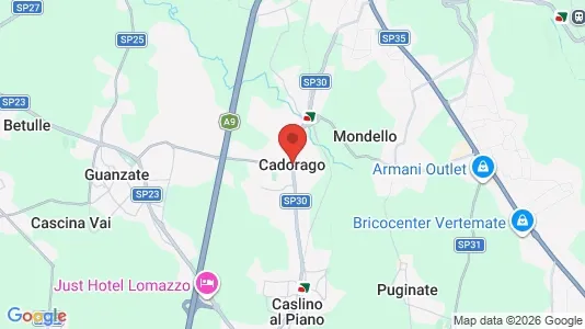 Apartments for rent i Cadorago - kort over placeringen