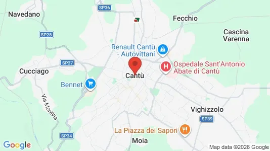 Apartments for rent i Cantù - kort over placeringen