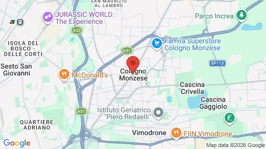 Apartments for rent i Cologno Monzese - kort over placeringen