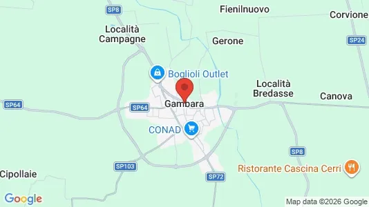 Apartments for rent i Gambara - kort over placeringen