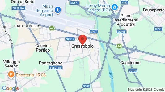 Apartments for rent i Grassobbio - kort over placeringen
