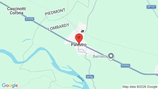Apartments for rent i Palestro - kort over placeringen