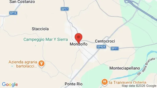 Houses for rent i Mondolfo - kort over placeringen