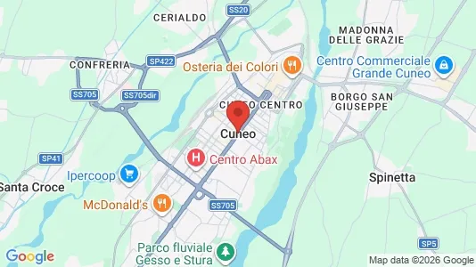 Apartments for rent i Cuneo - kort over placeringen