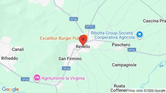 Apartments for rent i Revello - kort over placeringen