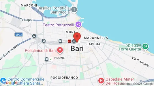 Houses for rent i Bari - kort over placeringen