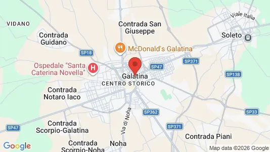 Apartments for rent i Galatina - kort over placeringen