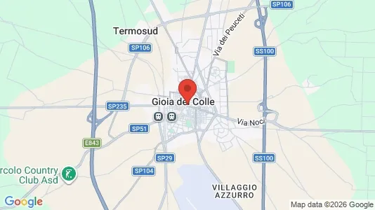 Houses for rent i Gioia del Colle - kort over placeringen
