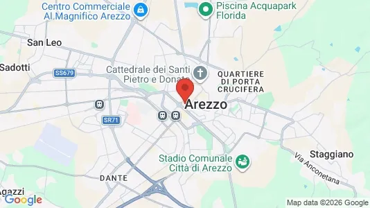 Apartments for rent i Arezzo - kort over placeringen