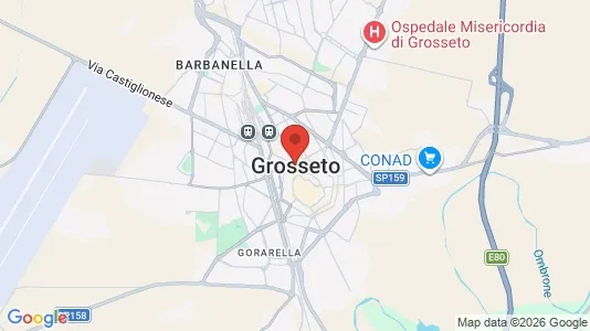 Apartments for rent i Grosseto - kort over placeringen