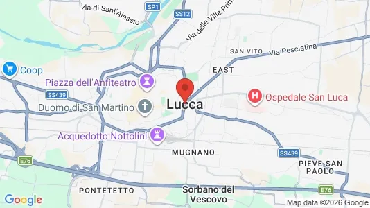 Apartments for rent i Lucca - kort over placeringen