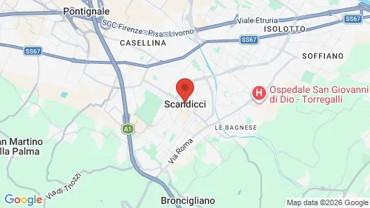 Apartments for rent i Scandicci - kort over placeringen