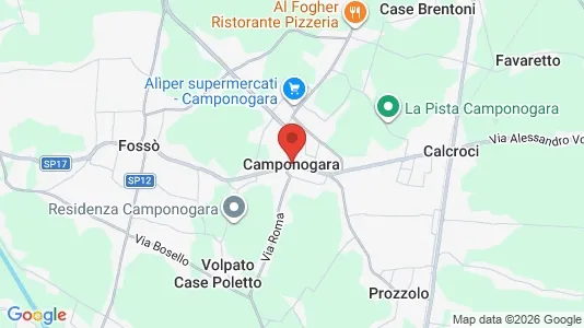 Apartments for rent i Camponogara - kort over placeringen
