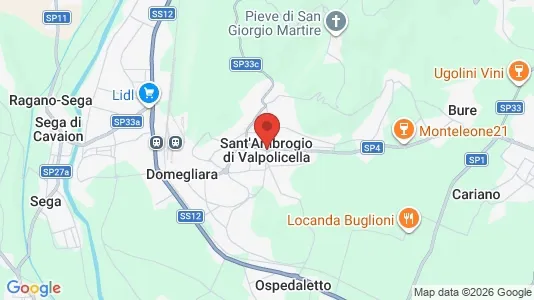 Apartments for rent i Sant'Ambrogio di Valpolicella - kort over placeringen