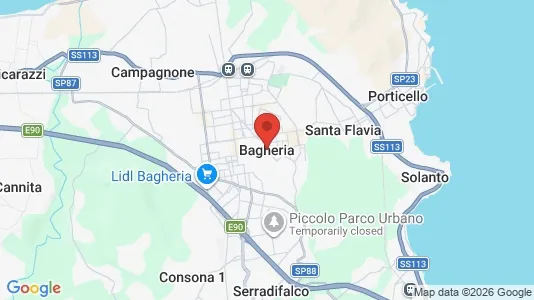 Apartments for rent i Bagheria - kort over placeringen