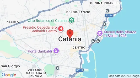 Apartments for rent i Catania - kort over placeringen