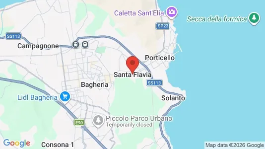 Apartments for rent i Santa Flavia - kort over placeringen
