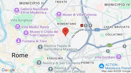 Apartments for rent i Roma Municipio IV – Tiburtino - kort over placeringen