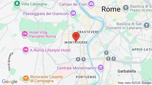 Apartments for rent i Roma Municipio XII – Monte Verde - kort over placeringen